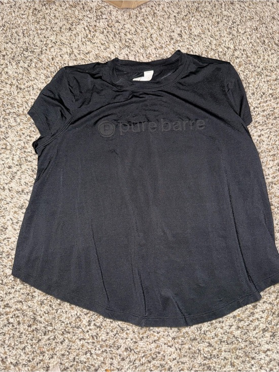 lululemon athletica Tops - lululemon athletica Black Short Sleeve Pure Barre Top⭐️ Used - like new ⭐️